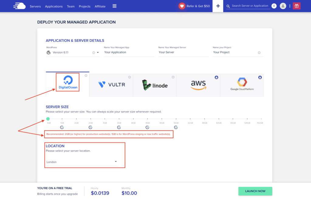 Setting up your hosting account with Cloudways