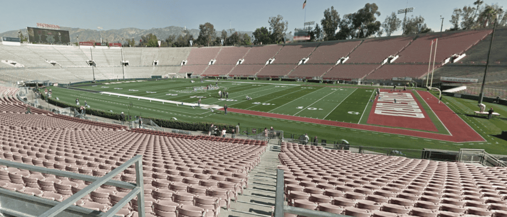 Rose Bowl Stadium in Pasadena CA